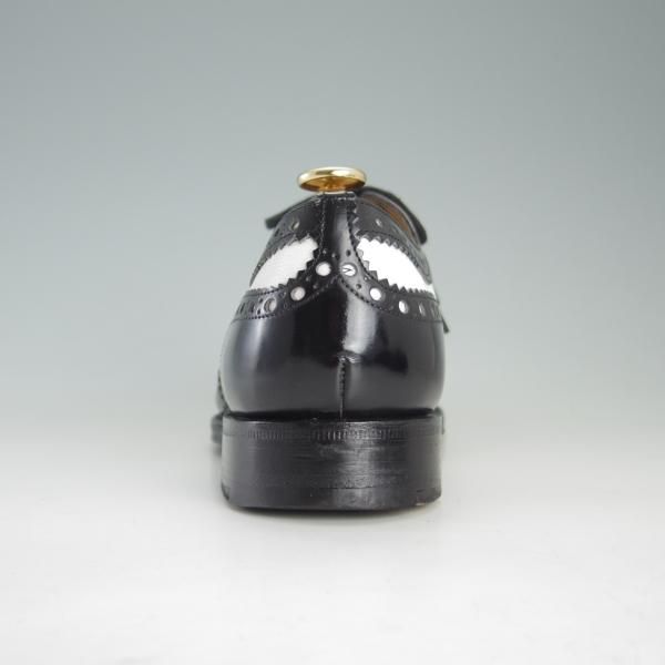 極上★チャーチ 65G/UK6.5【貴重100ラスト★スペクテイターシューズ/BARLOW】4都市ロゴ/フルブローグ/黒×白/メンズ/Church's★f221