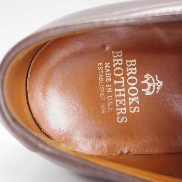 値下げ　ブルックスブラザーズ　アメリカ製　ストレートチップ　Alden製造 BrooksBrothers(ブルックスブラザーズ)アメリカ製 カーフストレート