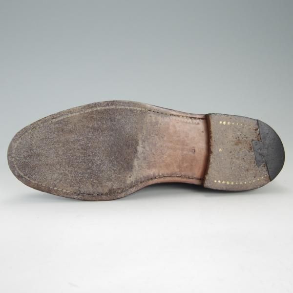 極上★クロケット&ジョーンズ 7E【★プレーントゥ/CARLISLE】ポリッシュレザー/黒/メンズ/Crockett&Jones★f223