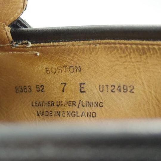 極上★クロケット&ジョーンズ 7E【定価￥83,600-★ダイナイトソール仕様/コインローファー】BOSTON/314ラスト/黒/Crockett&Jones★f224