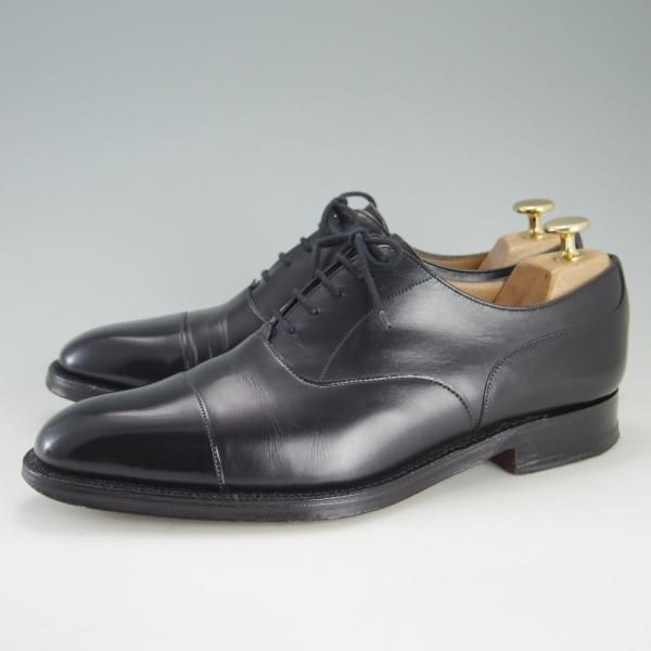 極上★(英)チーニー 7.5F【貴重★ユナイテッドアローズ別注/ストレートチップ】カーフ/黒/メンズ/UNITED ARROWS/CHEANEY★f226