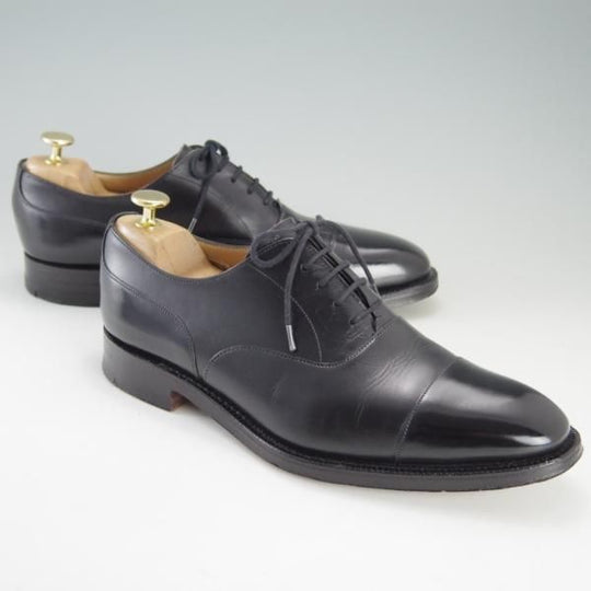 極上★(英)チーニー 7.5F【貴重★ユナイテッドアローズ別注/ストレートチップ】カーフ/黒/メンズ/UNITED ARROWS/CHEANEY★f226