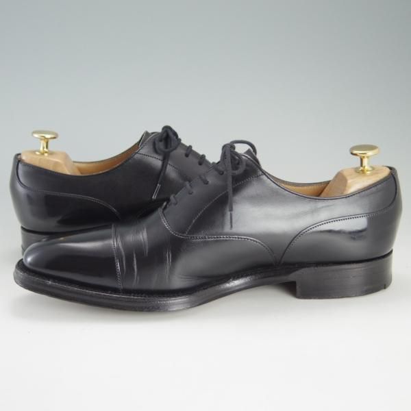 極上★(英)チーニー 7.5F【貴重★ユナイテッドアローズ別注/ストレートチップ】カーフ/黒/メンズ/UNITED ARROWS/CHEANEY★f226