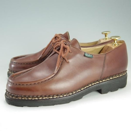 美品★パラブーツ SIZE 41【定価￥71,500-★ミカエル/MICHAEL】チロリアンシューズ/リスレザー/MARRON/マロン/メンズ/Paraboot★f227