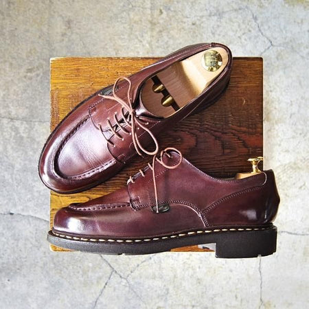 美品★パラブーツ SIZE 6【定価￥71,500-★シャンボード/CHAMBORD】TEXソール/リスレザー/CAFE/カフェ/濃茶/Uチップ/Paraboot★f228