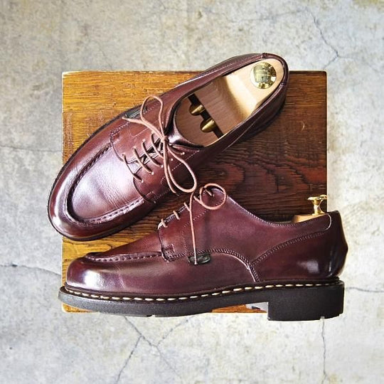 美品★パラブーツ SIZE 6【定価￥71,500-★シャンボード/CHAMBORD】TEXソール/リスレザー/CAFE/カフェ/濃茶/Uチップ/Paraboot★f228