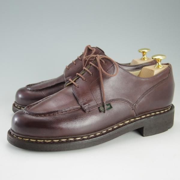 美品★パラブーツ SIZE 6【定価￥71,500-★シャンボード/CHAMBORD】TEXソール/リスレザー/CAFE/カフェ/濃茶/Uチップ/Paraboot★f228