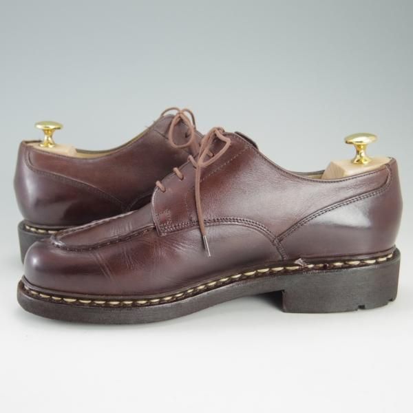 美品★パラブーツ SIZE 6【定価￥71,500-★シャンボード/CHAMBORD】TEXソール/リスレザー/CAFE/カフェ/濃茶/Uチップ/Paraboot★f228