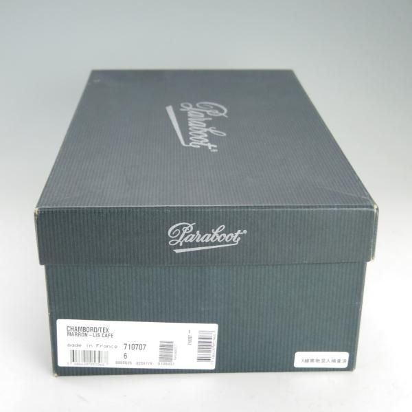 美品★パラブーツ SIZE 6【定価￥71,500-★シャンボード/CHAMBORD】TEXソール/リスレザー/CAFE/カフェ/濃茶/Uチップ/Paraboot★f228