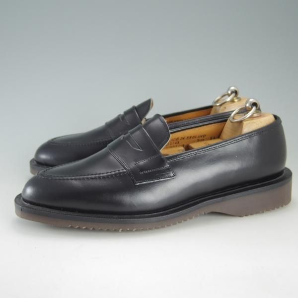 新品★ロイドフットウェア SIZE 5.5【貴重★(英)ホワイト社製/コインローファー】カーフ/黒/メンズ/Lloyd Footwear★f240