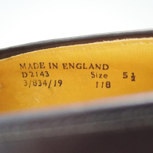 新品★ロイドフットウェア SIZE 5.5【貴重★(英)ホワイト社製/コインローファー】カーフ/黒/メンズ/Lloyd Footwear★f240