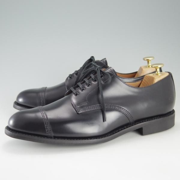 新品★(英)SANDERS/サンダース UK8.5【定価￥50,600-★ミリタリーコレクション/Military Derby Shoe/1128B】ストレートチップ/黒★f241