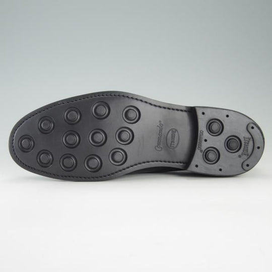 新品★(英)SANDERS/サンダース UK8.5【定価￥50,600-★ミリタリーコレクション/Military Derby Shoe/1128B】ストレートチップ/黒★f241