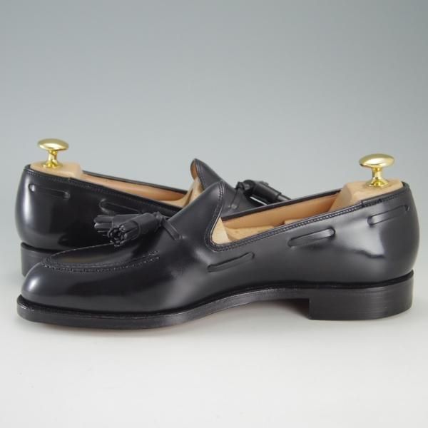 ほぼ未使用★クロケット&ジョーンズ 5E【定価￥86,900-★CAVENDISH 3/キャベンディッシュ3】タッセルローファー/黒/Crockett&Jones★f242