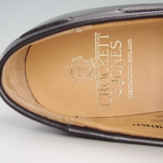 ほぼ未使用★クロケット&ジョーンズ 5E【定価￥86,900-★CAVENDISH 3/キャベンディッシュ3】タッセルローファー/黒/Crockett&Jones★f242