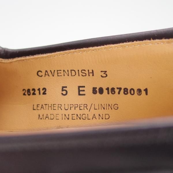 ほぼ未使用★クロケット&ジョーンズ 5E【定価￥86,900-★CAVENDISH 3/キャベンディッシュ3】タッセルローファー/黒/Crockett&Jones★f242