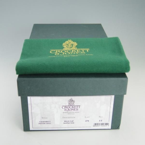 ほぼ未使用★クロケット&ジョーンズ 5E【定価￥86,900-★CAVENDISH 3/キャベンディッシュ3】タッセルローファー/黒/Crockett&Jones★f242