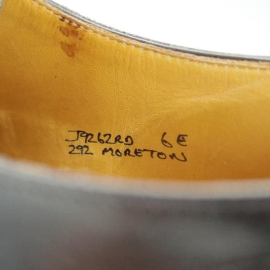 極上★クロケット&ジョーンズ 6E【定価￥88,000-★モールトン/MORETON】リッジウェイソール/292ラスト/カーフ/黒/Crockett&Jones★f243