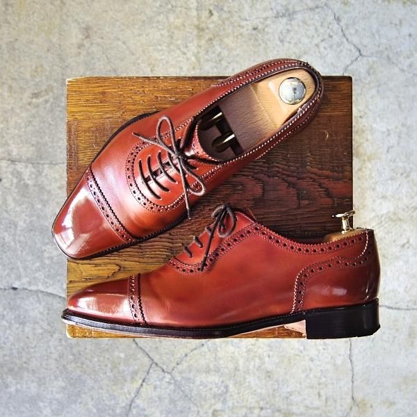 極上★(英)アルフレッド・サージェント 6F【上級★エクスクルーシブライン/MOORE】724ラスト/クォーターブローグ/Alfred Sargent★f246