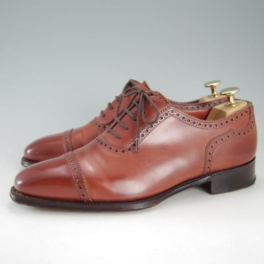 極上★(英)アルフレッド・サージェント 6F【上級★エクスクルーシブライン/MOORE】724ラスト/クォーターブローグ/Alfred Sargent★f246