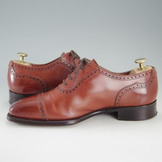 極上★(英)アルフレッド・サージェント 6F【上級★エクスクルーシブライン/MOORE】724ラスト/クォーターブローグ/Alfred Sargent★f246