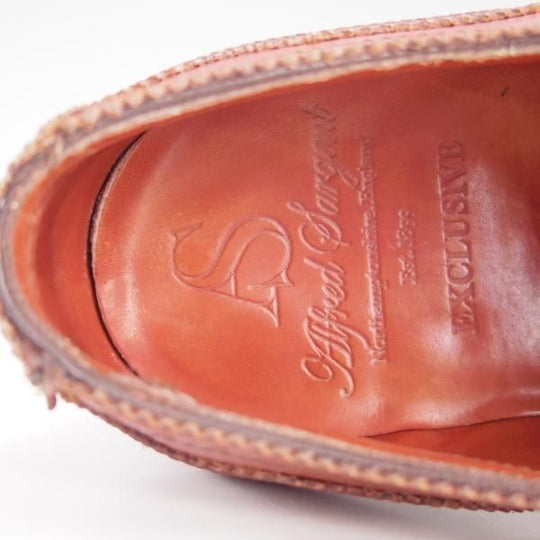 極上★(英)アルフレッド・サージェント 6F【上級★エクスクルーシブライン/MOORE】724ラスト/クォーターブローグ/Alfred Sargent★f246