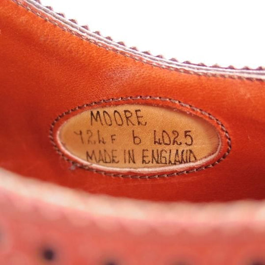 極上★(英)アルフレッド・サージェント 6F【上級★エクスクルーシブライン/MOORE】724ラスト/クォーターブローグ/Alfred Sargent★f246