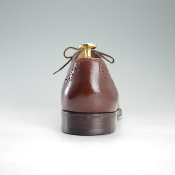 極美品★(伊)タニノクリスチー SIZE 6.5【定価10万以上★セミブローグ/126591】グレインレザー/濃茶/メンズ/TANINO CRISCI★f252