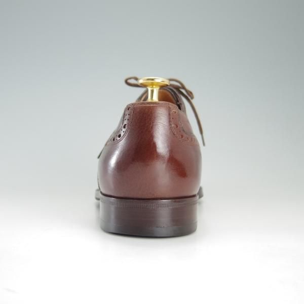 極美品★(伊)タニノクリスチー SIZE 6.5【定価10万以上★セミブローグ/126591】グレインレザー/濃茶/メンズ/TANINO CRISCI★f252