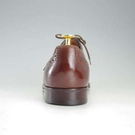 極美品★(伊)タニノクリスチー SIZE 6.5【定価10万以上★セミブローグ/126591】グレインレザー/濃茶/メンズ/TANINO CRISCI★f252