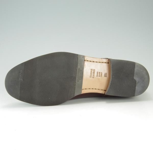 極美品★(伊)タニノクリスチー SIZE 6.5【定価10万以上★セミブローグ/126591】グレインレザー/濃茶/メンズ/TANINO CRISCI★f252