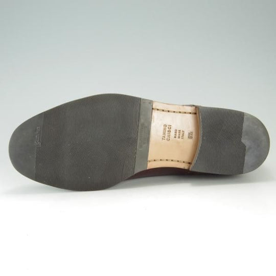極美品★(伊)タニノクリスチー SIZE 6.5【定価10万以上★セミブローグ/126591】グレインレザー/濃茶/メンズ/TANINO CRISCI★f252