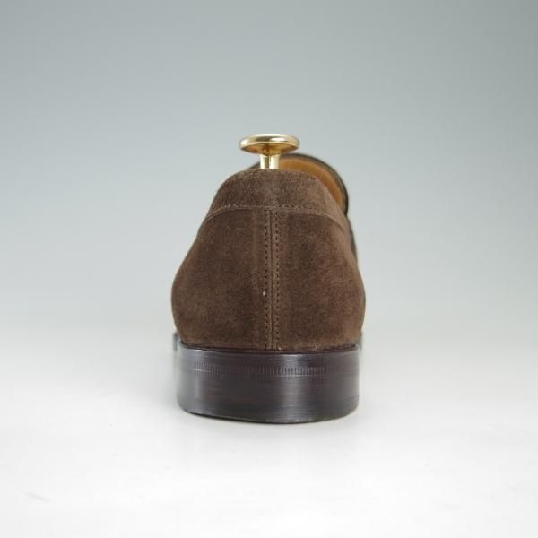 極美品★(英)ダンヒル SIZE 39【グッドイヤーウェルテッド製法★コインローファー/スエード】濃茶/メンズ/dunhill★f253