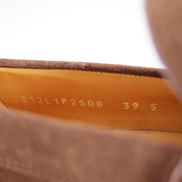 極美品★(英)ダンヒル SIZE 39【グッドイヤーウェルテッド製法★コインローファー/スエード】濃茶/メンズ/dunhill★f253