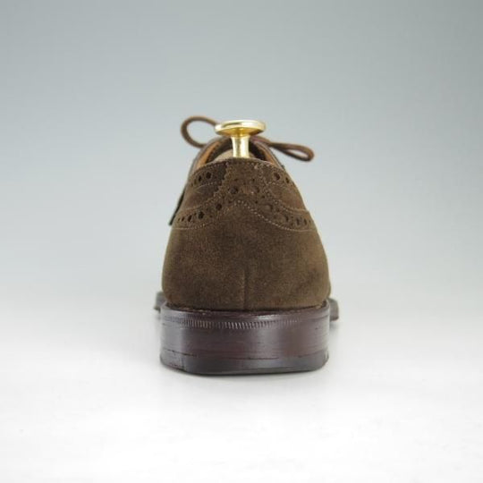 極上★チャーチ 8D/UK7.5程度【貴重★アンテロープ革/REAL CAPE BUCK/旧チャーチ】3都市ロゴ/149ラスト/フルブローグ/濃茶/Church's★f257