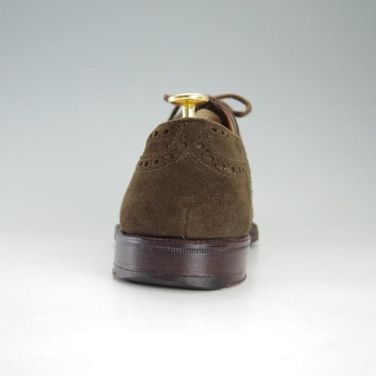 極上★チャーチ 8D/UK7.5程度【貴重★アンテロープ革/REAL CAPE BUCK/旧チャーチ】3都市ロゴ/149ラスト/フルブローグ/濃茶/Church's★f257