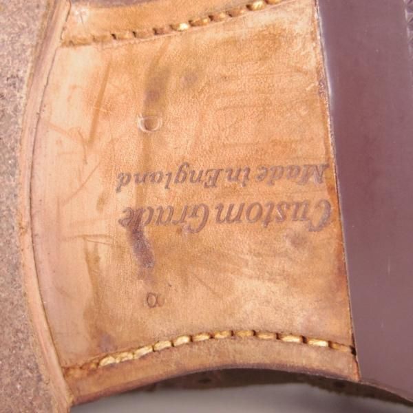 極上★チャーチ 8D/UK7.5程度【貴重★アンテロープ革/REAL CAPE BUCK/旧チャーチ】3都市ロゴ/149ラスト/フルブローグ/濃茶/Church's★f257