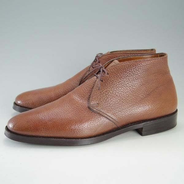 ★チャーチ UK9〜9.5程度【貴重★2都市ロゴ/RANCH OXHIDE/旧チャーチ】81ラスト/チャッカブーツ/茶/Church's★f258