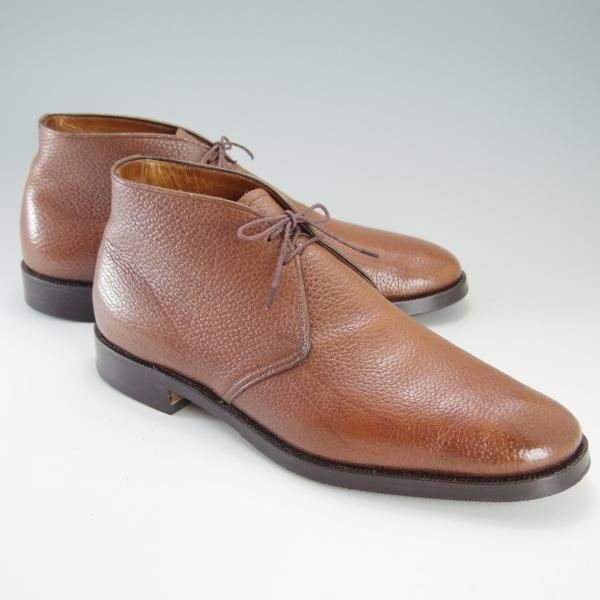 ★チャーチ UK9〜9.5程度【貴重★2都市ロゴ/RANCH OXHIDE/旧チャーチ】81ラスト/チャッカブーツ/茶/Church's★f258