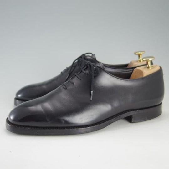 極上★クロケット&ジョーンズ 6.5E【★ロイドフットウェア別注/Lloyd Footwear】ホールカット/カーフ/黒/メンズ/Crockett&Jones★f259