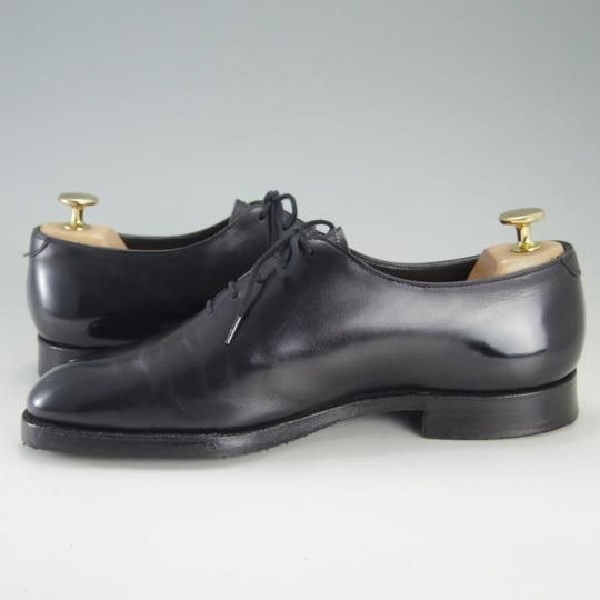 極上★クロケット&ジョーンズ 6.5E【★ロイドフットウェア別注/Lloyd Footwear】ホールカット/カーフ/黒/メンズ/Crockett&Jones★f259