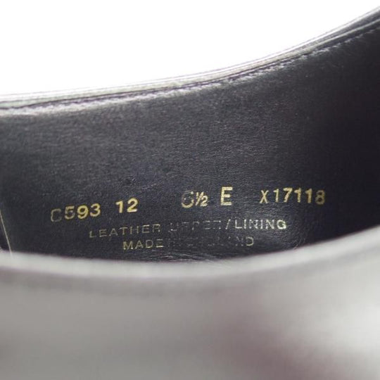 極上★クロケット&ジョーンズ 6.5E【★ロイドフットウェア別注/Lloyd Footwear】ホールカット/カーフ/黒/メンズ/Crockett&Jones★f259