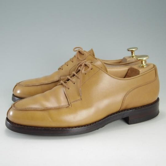 美品★クロケット&ジョーンズ 6.5E【現行定価￥88,000-★モールトン/MORETON/ナチュラル】ダイナイトソール/カーフ/Crockett&Jones★f261