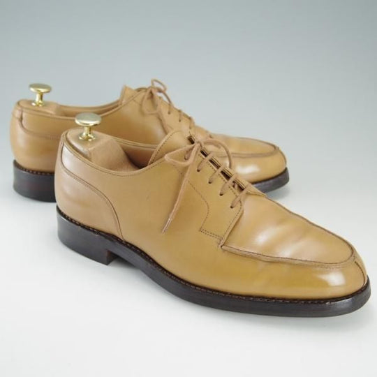 美品★クロケット&ジョーンズ 6.5E【現行定価￥88,000-★モールトン/MORETON/ナチュラル】ダイナイトソール/カーフ/Crockett&Jones★f261