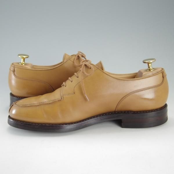 美品★クロケット&ジョーンズ 6.5E【現行定価￥88,000-★モールトン/MORETON/ナチュラル】ダイナイトソール/カーフ/Crockett&Jones★f261