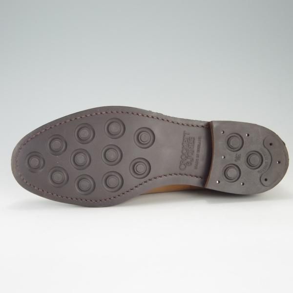 美品★クロケット&ジョーンズ 6.5E【現行定価￥88,000-★モールトン/MORETON/ナチュラル】ダイナイトソール/カーフ/Crockett&Jones★f261