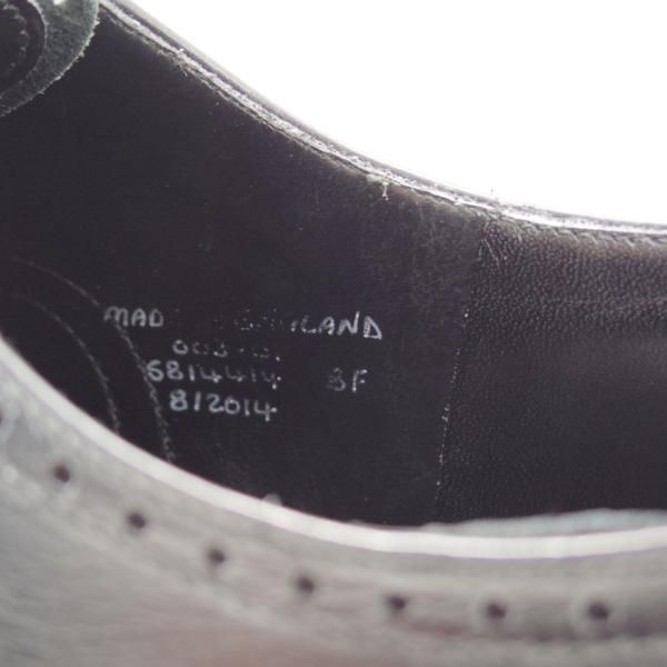 極上★(英)グレンソン 8F【最上級★G-ZEROライン/セミブローグ】カーフ/黒/メンズ/GRENSON★f262