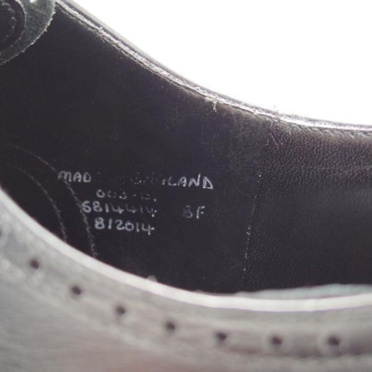 極上★(英)グレンソン 8F【最上級★G-ZEROライン/セミブローグ】カーフ/黒/メンズ/GRENSON★f262