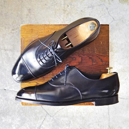 極美品★エドワードグリーン 8.5E【現行定価￥174,900-★チェルシー/CHELSEA/202ラスト】ストレートチップ/カーフ/黒/EDWARD GREEN★f264