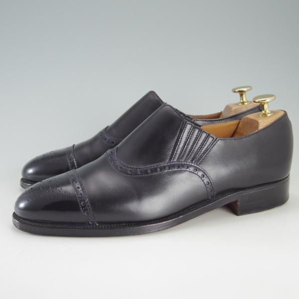 美品★クロケット&ジョーンズ 6.5E【貴重80's★シェットランドフォックス別注/Shetland Fox】サイドエラスティック/Crockett&Jones★f265